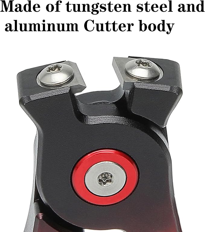 mpeter Tungsten Carbide Fishing Line Cutter Portable Mini Fishing line Clipper Nippers Quick Line Cutter Tungsten Alloy Fishing Tool