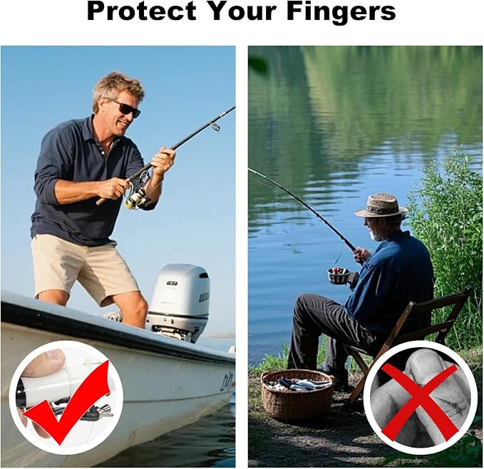 Breakaway Cannon Casting Trigger Bait Launcher Surf Fishing Cast Aid for Beach Rods and Poles Spinning Reel Surf Gear Accessories Finger Protector Extender