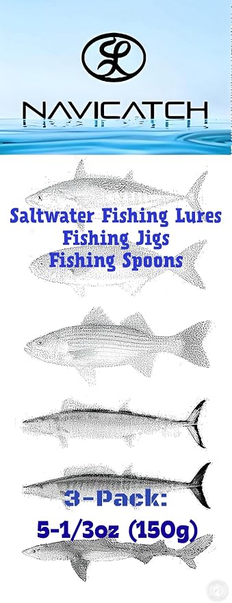 Saltwater Fishing Lures Fishing Jigs Fishing Spoons for Striped bass, Pompano, Spanish Mackerel ,Bluefish