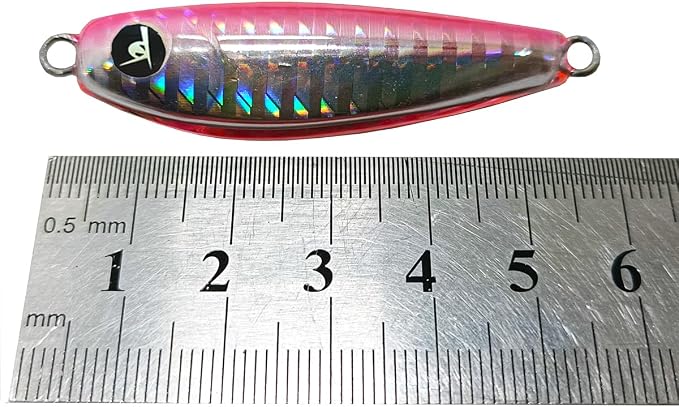 Kmucutie 5 Pieces Epoxy Resin Fishing Jig Lure Great for Inshore and Offshore Game Fish,Artificial Lures for Grouper,Dogtooth,Bass Salmon