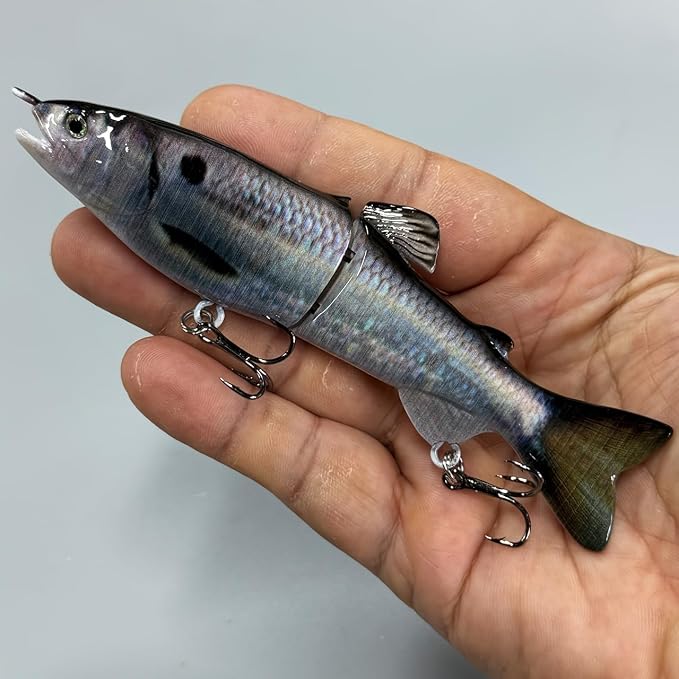 3pcs Glide Bait, Bass Fishing Lures, Slow Sinking Swimbait, Jointed Bass Pike Lures, Hard Shad Fishing Baits, Saltwater Fishing Lures, Trout Lures, Freshwater Fishing Gear
