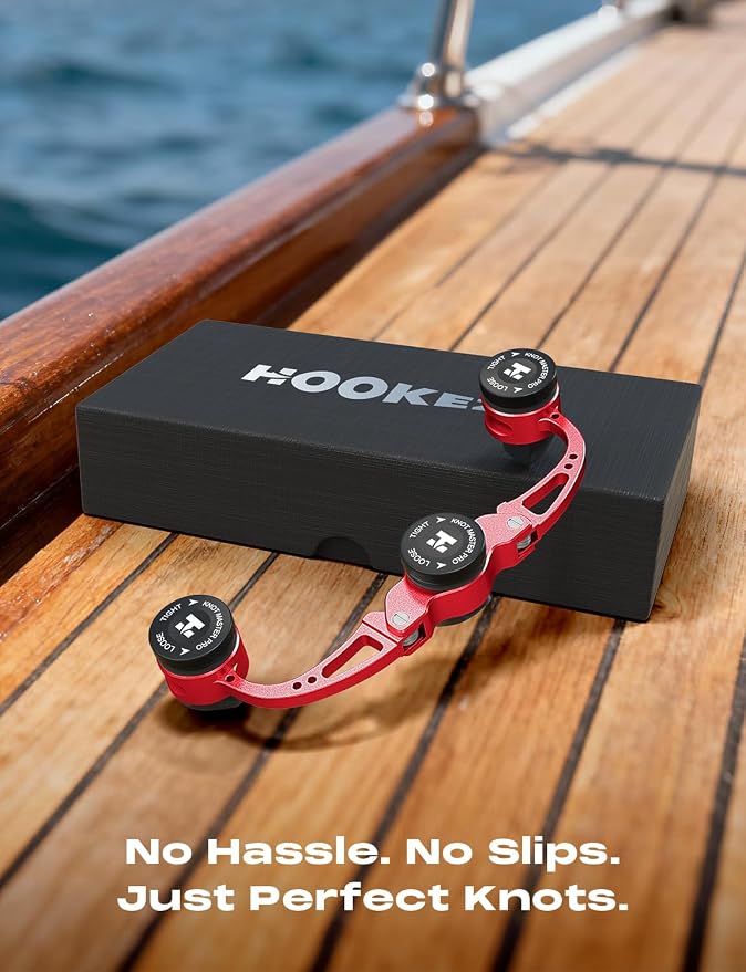 HOOK-EZE FG Knot Tying Tool, GT Knot Assist for Braid to Leader Connection, Adjustable Tension, Fast and Secure FG Knotter, Premium Fishing Gifts for Saltwater Freshwater Anglers Fishermen