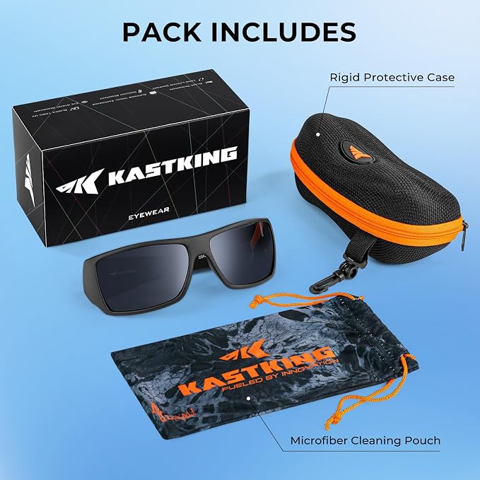 KastKing Iditarod Polarized Sport Sunglasses,PuriVex Protective Lens Coating Fishing Sunglasses For Driving Cycling Running