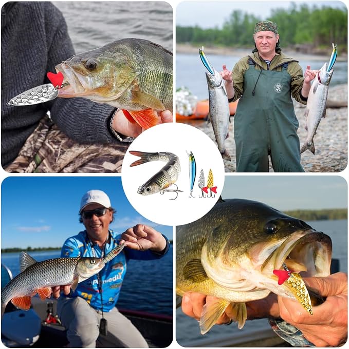 193PCS Fishing Lures Kit with Tackle Box, Freshwater Saltwater Bass Lures Set β Hard Baits, Soft Plastic Worms, Crankbaits, Spinner Baits, Frog Lures, Fishing Hooks & Accessories