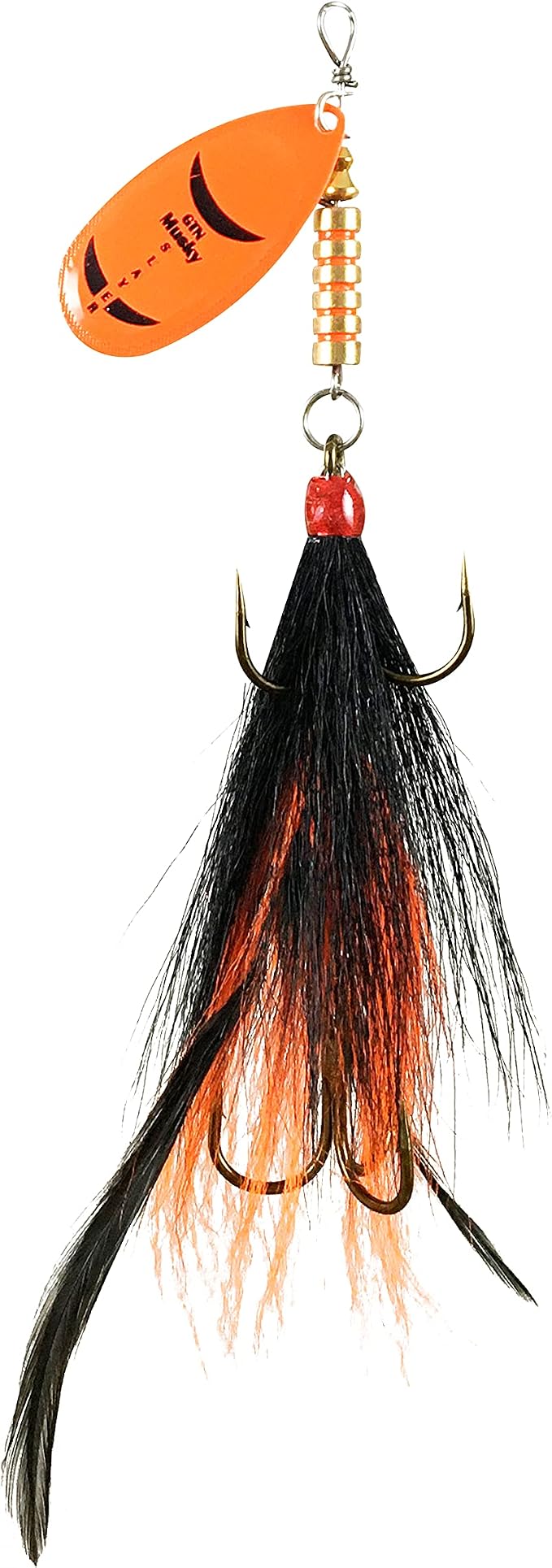 Guideline GTN Musky Slayer Tandem or Single, with Spinner Blade. (Chartreuse Black, Single)