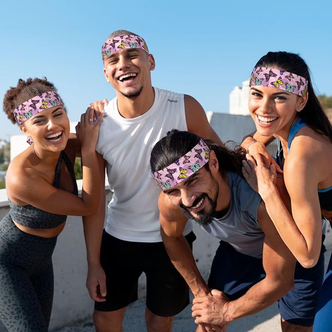 Sports Tie Headbands for Men Women, Adjustable Ninja Karate Head Band Headband for Basketball, Running, Tennis, Yoga