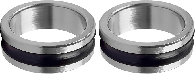 Fishing Line Knot Puller Ring-2 Pack Durable Stainless Steel Line Dragger Tool, Compact Fishing Linne Knot Tightener Convenient Ring Grip for Easier Fresh Salt Water
