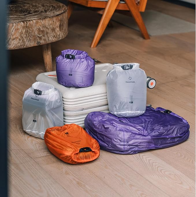 Thous Winds Heavy Duty Waterproof Dry Bag, 36L Lightweight Roll Top Dry Storage for Travel, Camping, Hiking, Kayaking, Fishin
