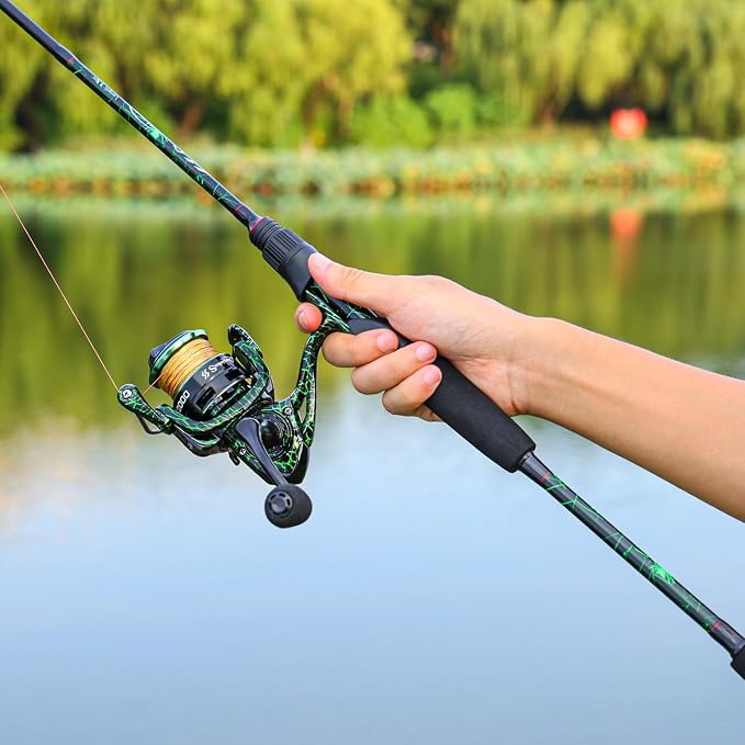 Sougayilang Fishing Rod Combo, Baitcasting&Spinning Reel with IM6 Graphite Blank Rods