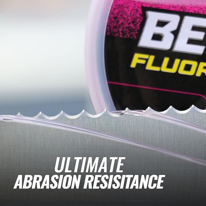 Beyond Fluorocarbon Leader Fishing Line - 100% Pure Fluorocarbon Leader Material - Highly Abrasion Reistant - Invisible Underwater- Shock Resistant - Incredible Knot Strength 50 Yard Spool