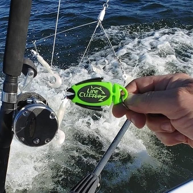 LINE CUTTERZ Patented Dual Hybrid Ceramic Cutter + Stainless Steel Micro Scissors Fishing Line Snipper - Black