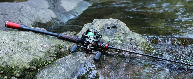 Sougayilang Fishing Rods, Spinning Rods and Casting Fishing Rods, with Full Carbon Fiber Handle, 24T Carbon Fiber 2PCS Fishing Pole for Long Casting Bass, Trout, Panfish