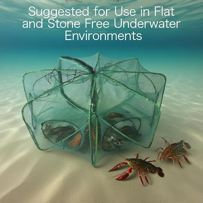 Foldable Minnow Trap,Crab Trap,Fishing Net,Bait Cage for Crabs Minnow Lobster Shrimp Crawfish