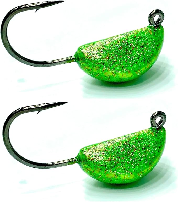 Sheepshead Jig, 2~5 Pack, Standup Style Jig, Saltwater Fishing Jig, Powder Coat Finish Made in The USA with 2X Hook, 1/2oz, 3/4oz, 1oz Sizes