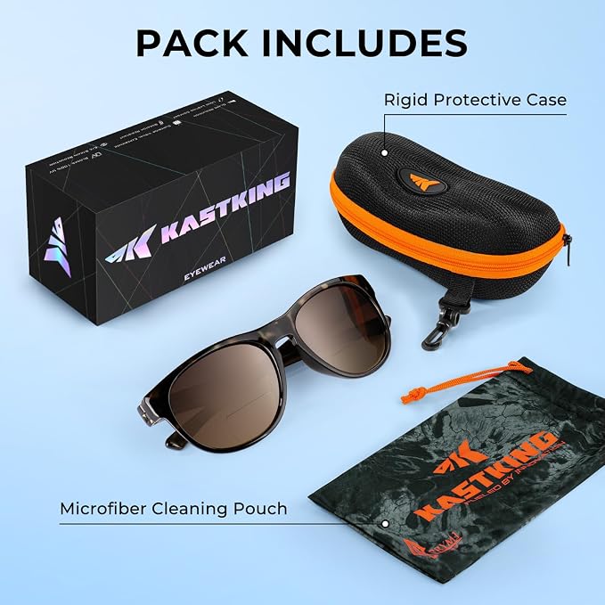 KastKing Alsea Polarized Bifocal Sports Sunglasses With PuriVex Protective Lens Coating,Grilamid Frame,Women Sunglasses