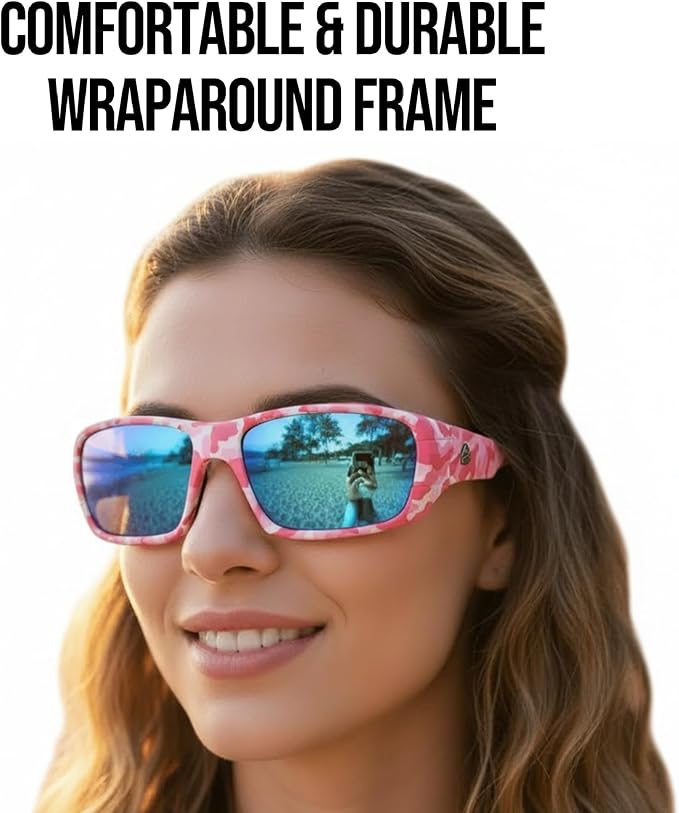 Fishing Glasses Pro Kit - Polarized Sunglasses With 4 Lenses for Clear Visibility in Offshore & Shallow Water