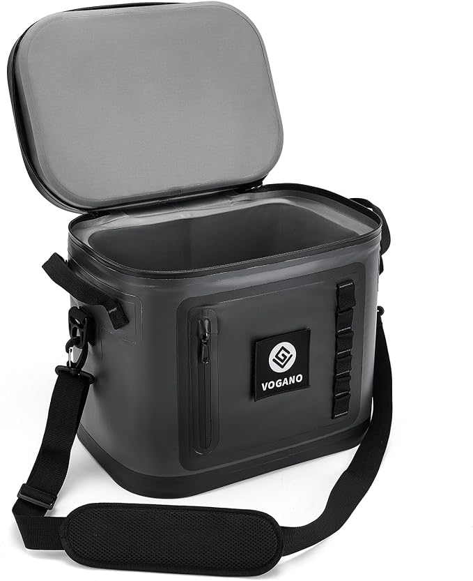 Vogano 40 Can Soft Cooler Bag - Insulated Leak-Proof Large Cooler Bag with Roll-Top Waterproof Seal | Portable Ice Chest for Camping, Beach, Travel, Picnics | 24HR Cold Retention
