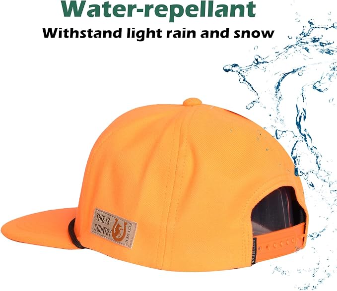 EDTREK Elite Youth Country Hat for Big Kids - Boys Snapback Hat with Flat Brim