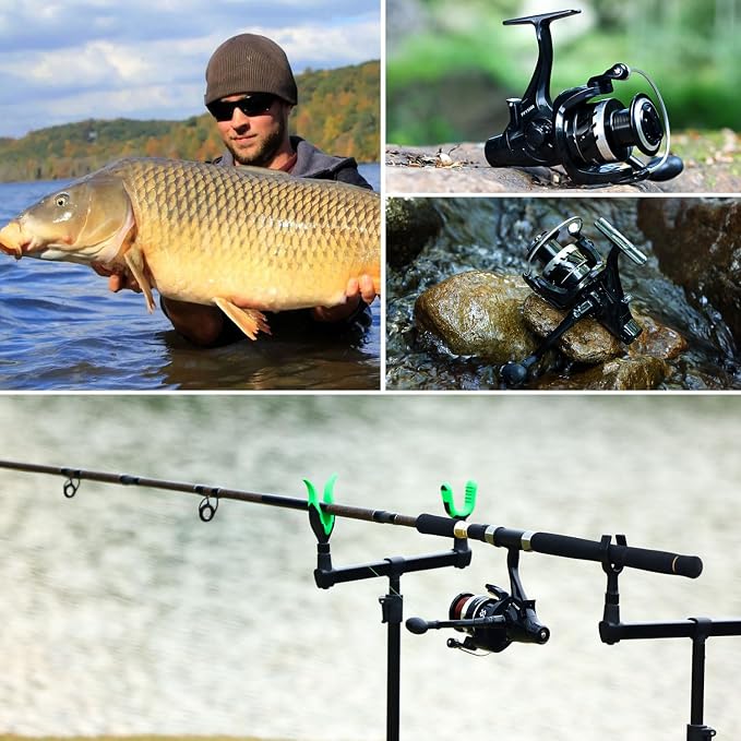 Sougayilang Freshwater Spinning Fishing Reel - 5.0:1/4.7:1 Gear Ratio, 22LBs Max Drag, Carbon Fiber & CNC Aluminum Spool,3000、4000、5000、6000、7000Series