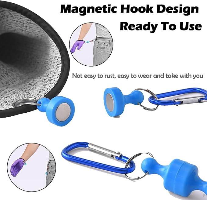 Fishing Gloves with Magnet Release - Non-Slip, Professional, Puncture Proof, Fish Handling