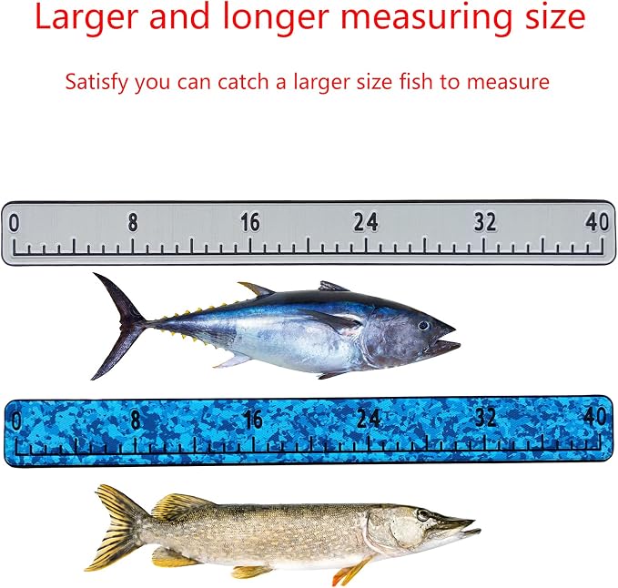 Fish Ruler for Boat 40"/48" with Backing Adhesive Fish Measuring Sticker Foam Fish Measuring Board for Fishing Boat, Cooler, Kayak, Yacht Fish Ruler Boat Accessories