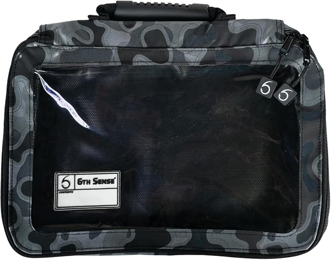6th Sense – Bait View Fishing Tackle Bag, Clear View Soft Plastic Storage