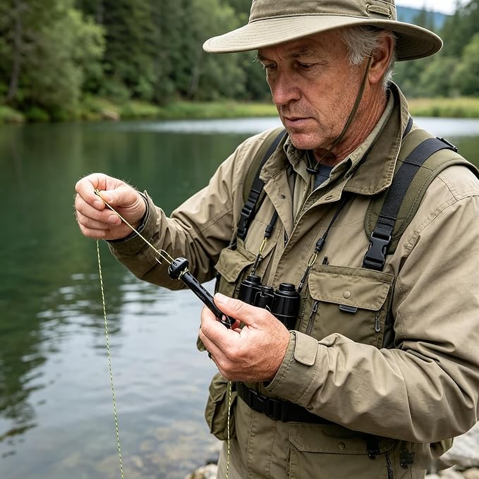 Fly Fishing Magnetic Fly Threader | On-Water Rigging Tool for Fast Knot Tying, Fits Most Hooks & Tippets