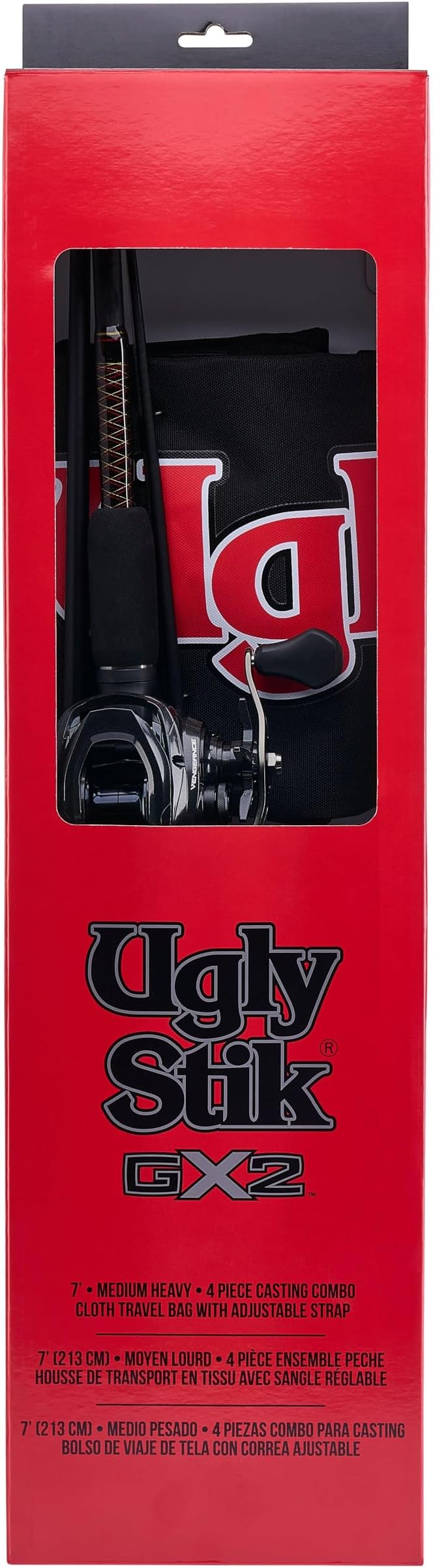 Ugly Stik GX2 Low Profile Baitcast Reel and Fishing Rod Combo