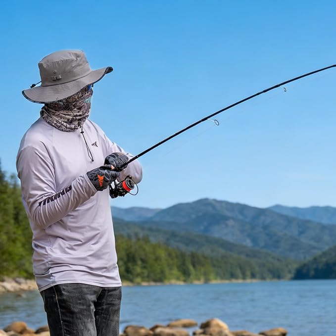 KastKing Spartacus II Plus Twin-Tip Spinning & Casting Rods, IM6 Graphite Blanks, Stainless Steel Frame with Zirconium Oxide Rings, 2-Piece Rods with Extra Tip Section, PTS, No-Slip Grip, Hook Keeper