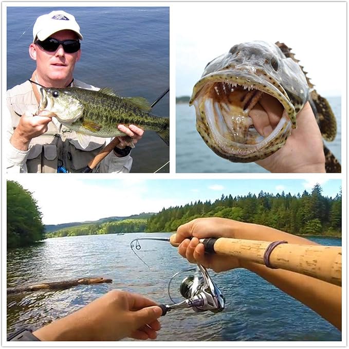 KINGFOREST 10-20pcs Fishing Lures Spinnerbait for Bass Trout Salmon Walleye Hard Metal Spinner Baits Kit with Tackle Box