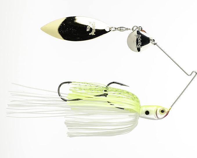 Strike King Bleeding Bait Mini-King Spinnerbait Fishing Lure, Premium Red Hook