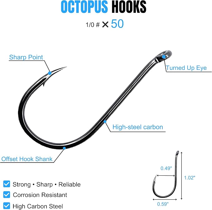 147PCS Fishing Tackle Kit, Including Fishing Hooks, Bobbers for Fishing, Octopus Circle Baitholder Hooks, Sinker Weights for Bass Trout Catfish Panfish