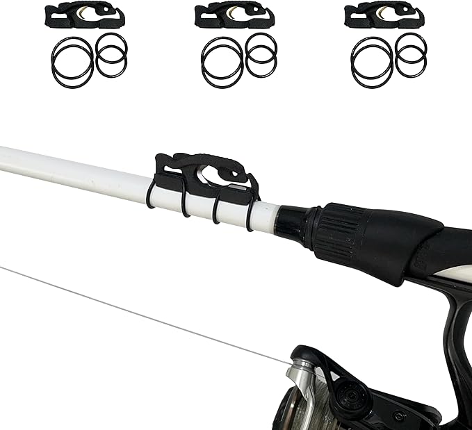 FinMan Multitool & Stow | Rod Mounted Line Cutter & Hook Keeper for Tackle Changes | Prevent Tangles, Keep Hooks Safe and Sharp, and Secure Weights | Easy to Install & Made in The USA