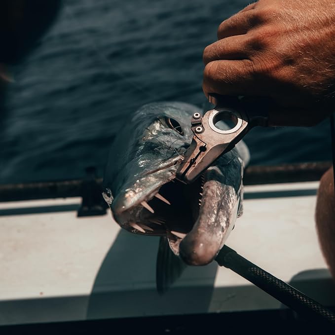 Gambler danco Premio Titanium Fishing Pliers, with Lanyard & Leather Sheath, Saltwater-Resistant Pliers for Offshore and Inshore Anglers, Multiple Sizes and Colors Available