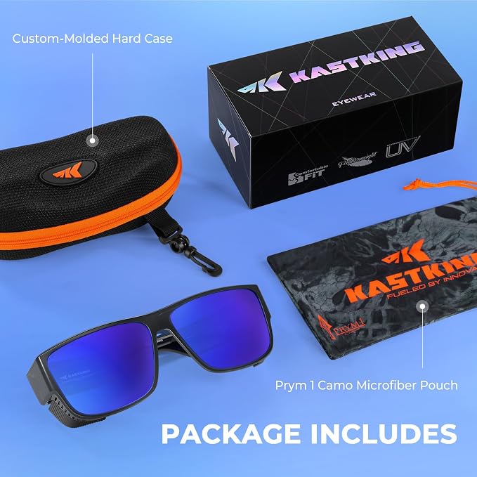 KastKing Comal Fit-Over Polarized Sports Sunglasses With PuriVex Protective Lens Coating, Fishing Driving, UV400, Men Women