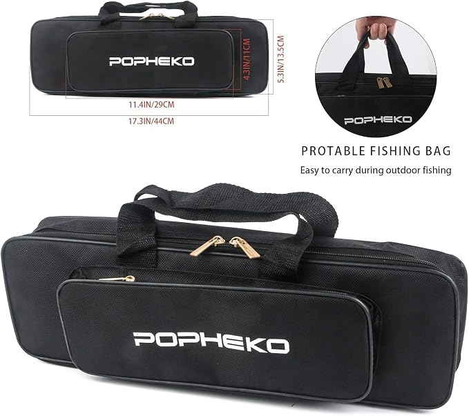Telescopic Fishing Rod Reel Combo 2pcs 5.9FT/6.89FT Collapsible Fishing Pole Spinning Reel Lures Tackle Bag All-in-one Fishing Gear Fishing Rod Kit for Beginner Youth Adults Kids