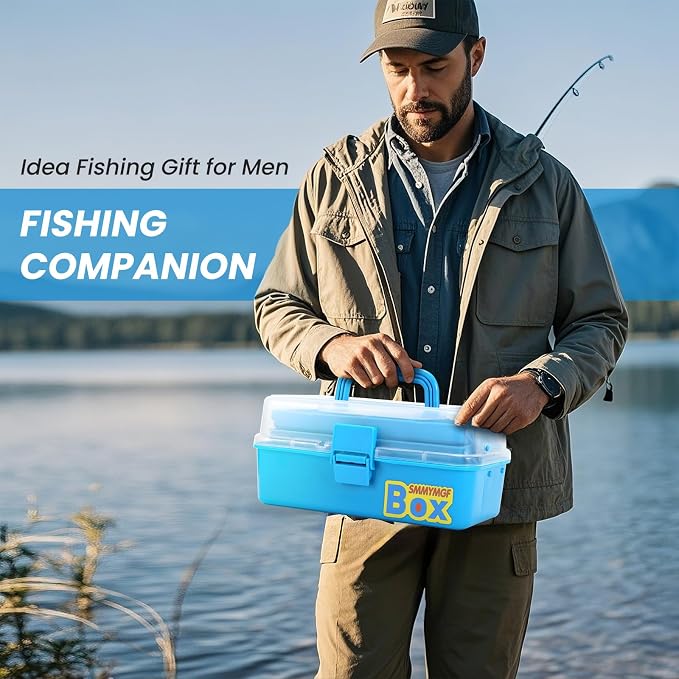 Pro 3-Layer FishingTackle Box Kit with Accessories Set,Including Saltwater and Freshwater Lures,Tools,Spacious Storage,All-in-One Bass Fishing Gear Set & Gift for Men(339pcs Fishing Tackle Box)