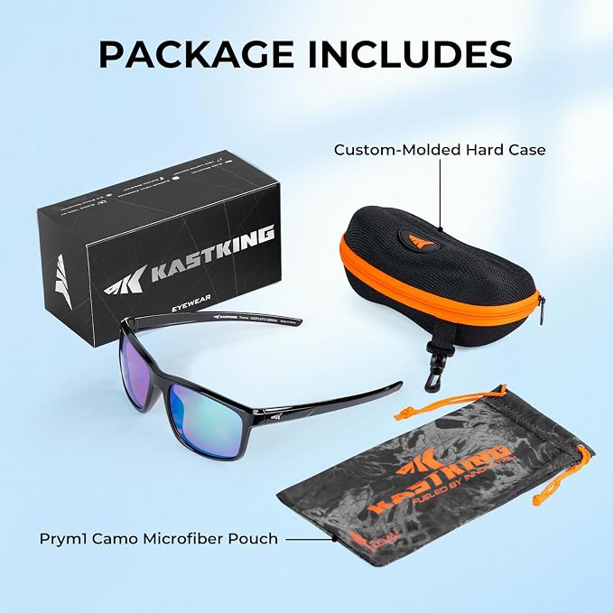 KastKing Toccoa Polarized Sport Sunglasses for Men and Women,Ideal for Driving Fishing Cycling and Running,UV Protection
