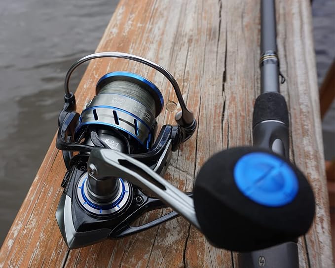 Tempo Apex Spinning Reel - Ultralight Magnesium Body Fishing Reels Spinning with 10+1 BB, Carbon Fiber Max Drag 39 LBs, Smooth Fishing Reel with Aluminum Shaft and Handle for Bass Trout Catfish