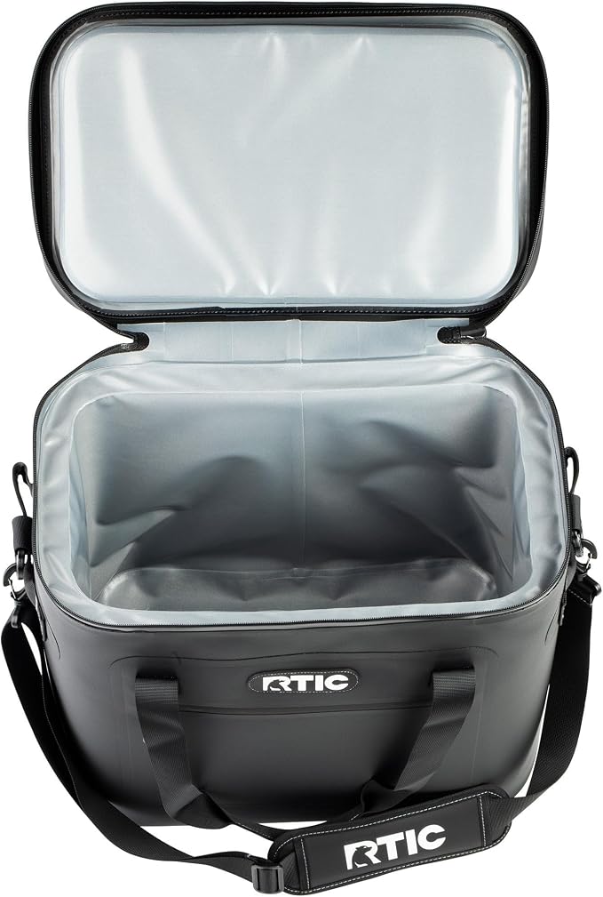 RTIC Ultra-Tough Soft Cooler 50 Can, Insulated Bag Portable Ice Chest Box for Lunch, Beach, Drink, Beverage, Travel, Camping, Picnic, Car, Trips, Floating Cooler Leak-Proof with Zipper