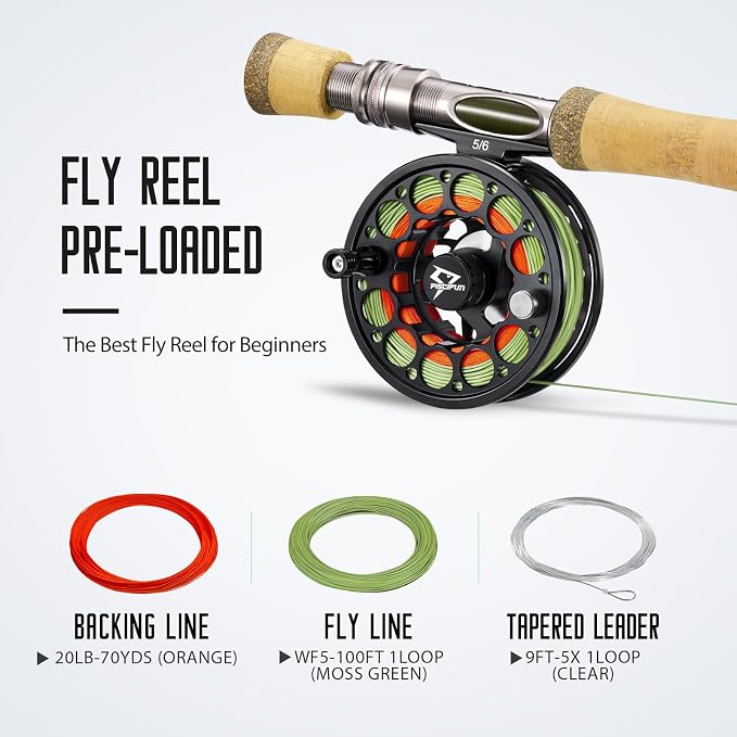 Piscifun Sword Fly Fishing Reel, CNC-Machined Aluminum Alloy Fly Reel