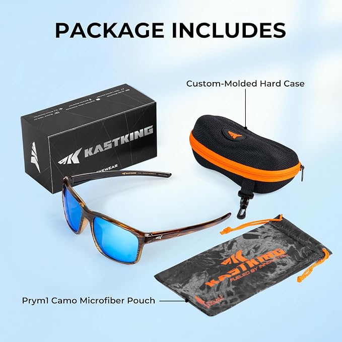 KastKing Toccoa Polarized Sport Sunglasses for Men and Women,Ideal for Driving Fishing Cycling and Running,UV Protection