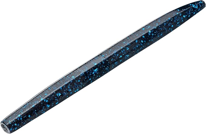 Strike King KVD Perfect Plastics Ocho 5 Fishing Lure, Soft Plastic Jerkbait, Beveled Sides, Super Soft Plastic, Salt Impregnated, Coffee Scent