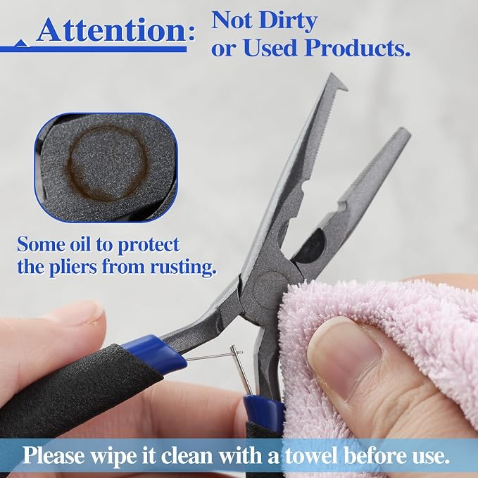 SPEEDWOX Fishing Pliers Hook Remover - Saltwater Gear With Line Cutter, Crimping Tool, Clippers, Pistol Grip Split Ring
