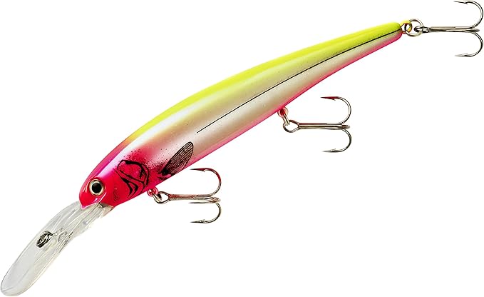 Bandit Lures 4 3/4-Inch Slender Minnow Jerkbait Trolls Up to 27 Feet Deep, Universal Color Patterns, 1 Piece