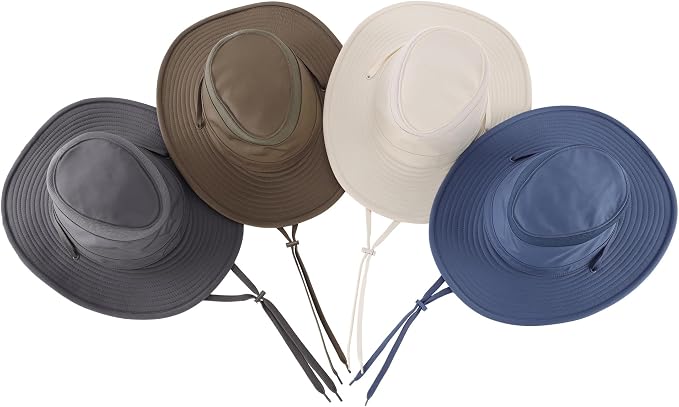 Home Prefer Classic UPF 50+ Men's Sun Hat Wide Brim Bucket Hat UV Protection Fishing Hat for Men Beach Safari Gardening Golf