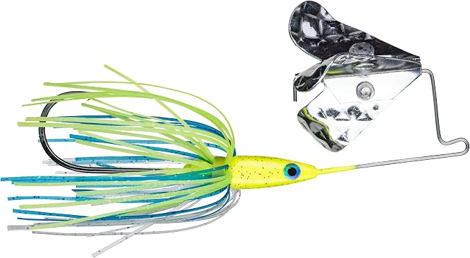 Strike King Mini Pro Buzz Buzzbait Fishing Lure, 1/8 oz, Dual Prop