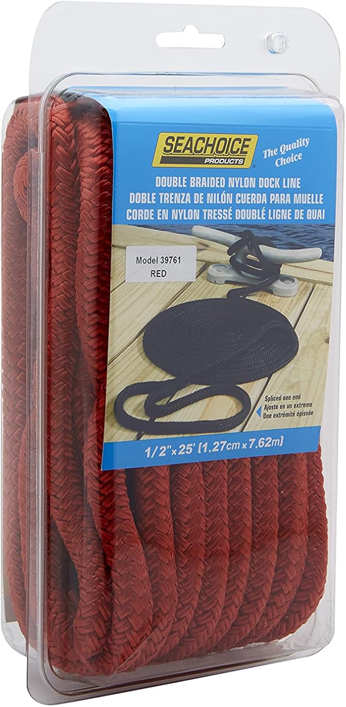 Seachoice Double-Braid Nylon Dock Line
