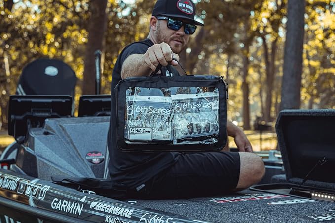 6th Sense – Bait View Fishing Tackle Bag, Clear View Soft Plastic Storage