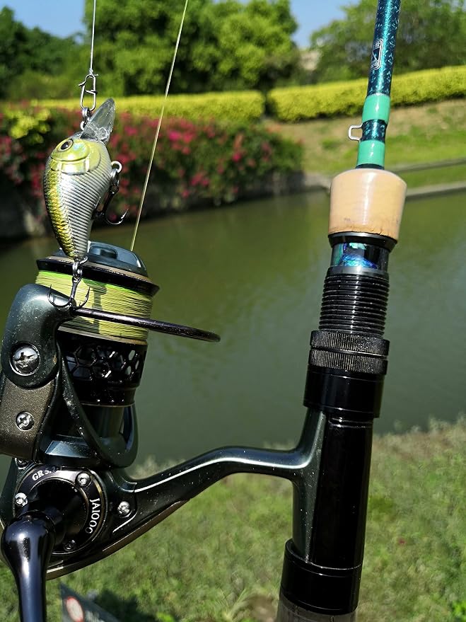 Fishing Lures Duo Lock Snaps Clips 50-180 LB 50-100 Pack, Duolock Crankbait Snap Snaps Saltwater and Freshwater Black Nickel
